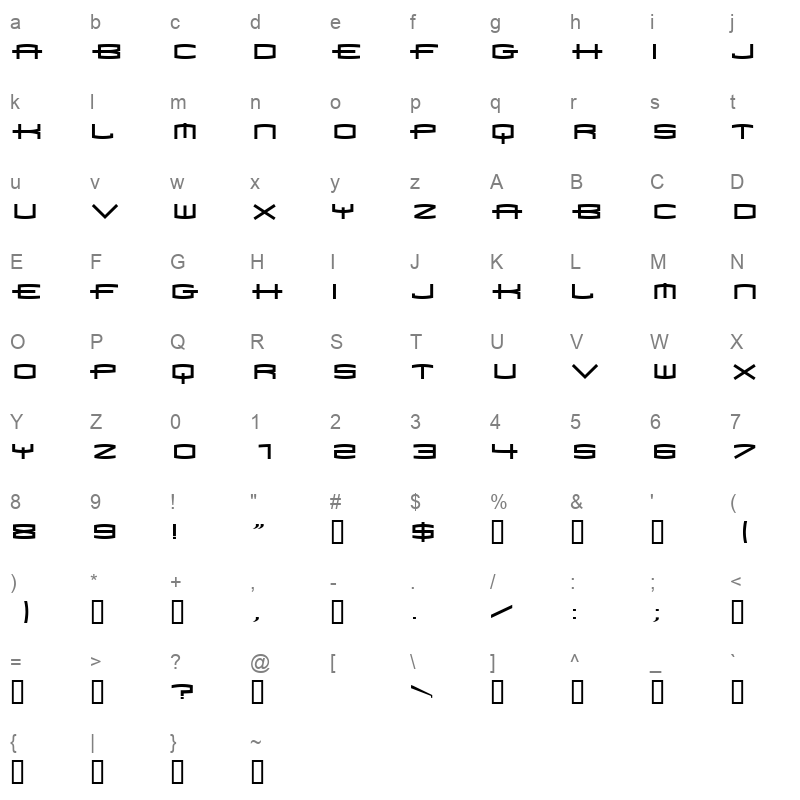 1979rg Character Map