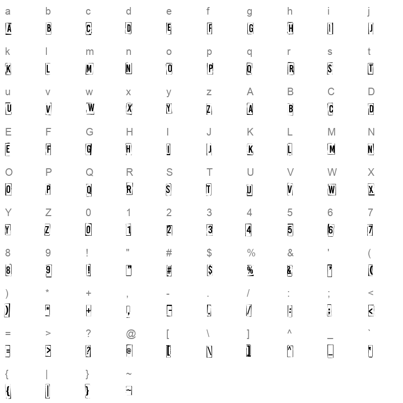 A Box For 2 Character Map