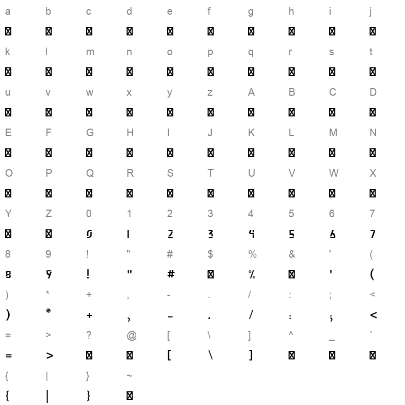 Abdo Salem Light Character Map
