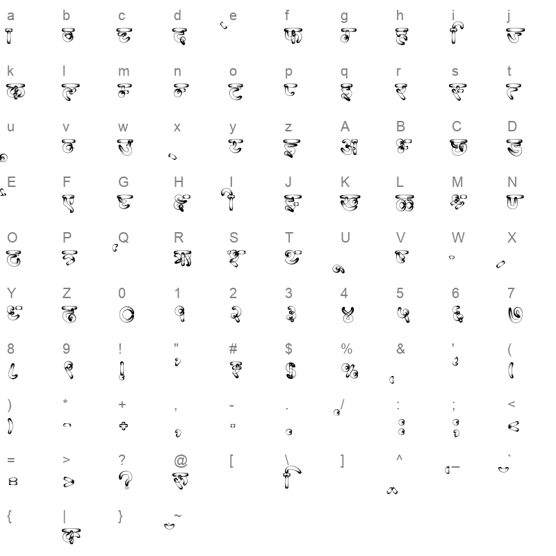 AMS Aakul 6 Regular Character Map