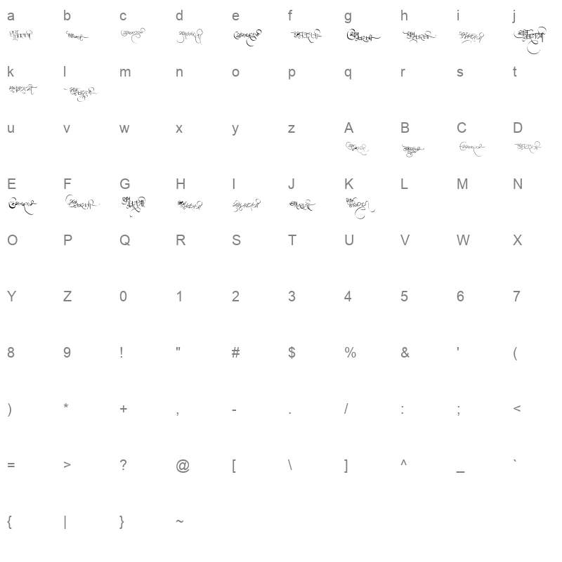 AMS Navratri Regular Character Map