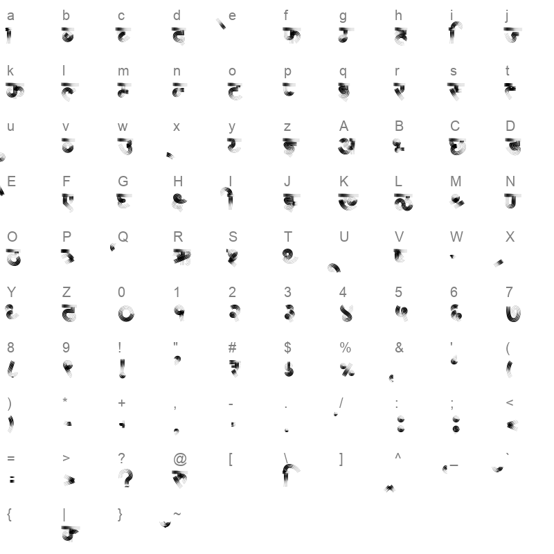 AMS Rekha 1 Regular Character Map