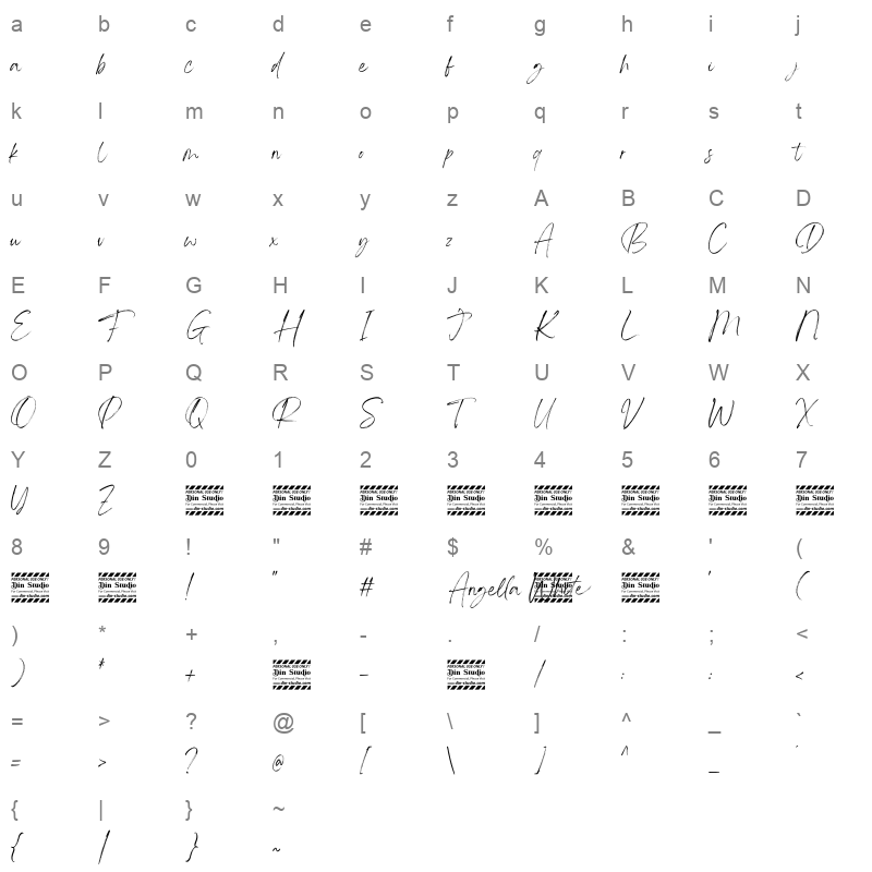 angella white Character Map