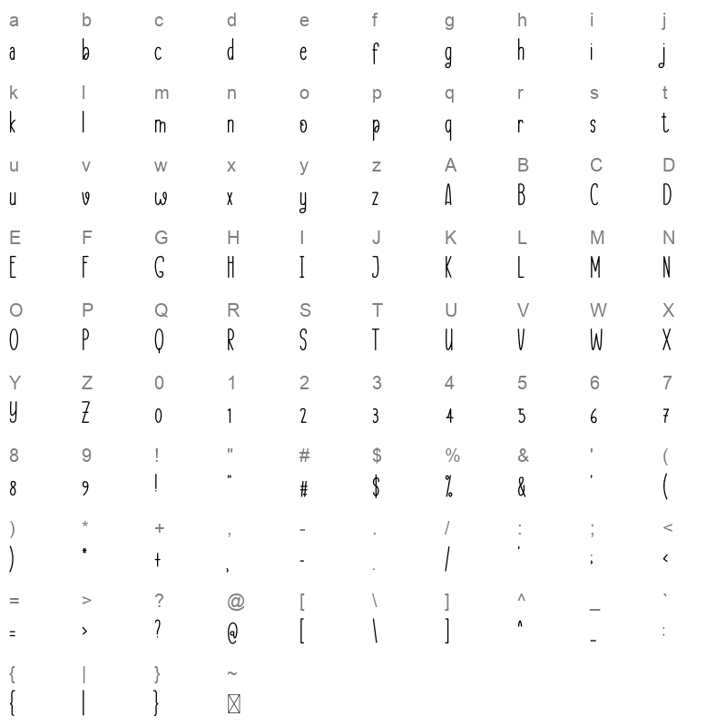 ANIMAL SHELTER Character Map