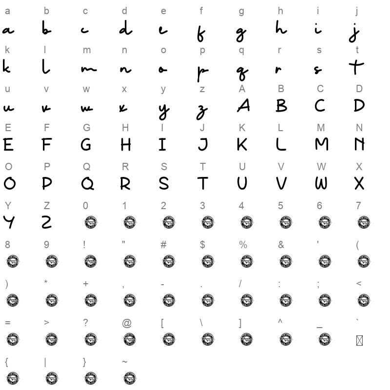 another mood demo Character Map