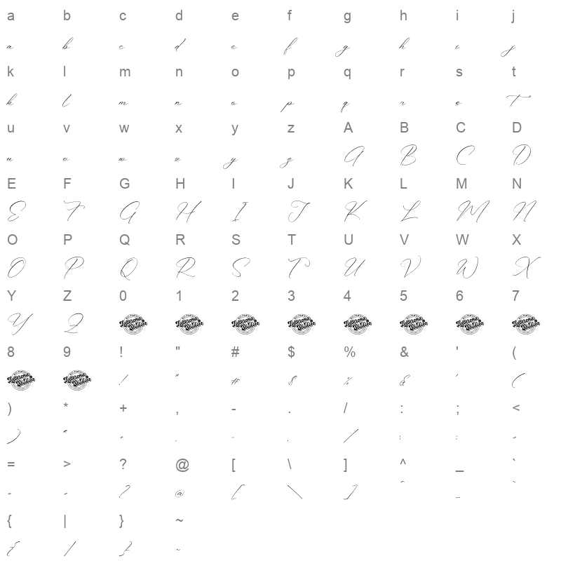 anthellia Character Map