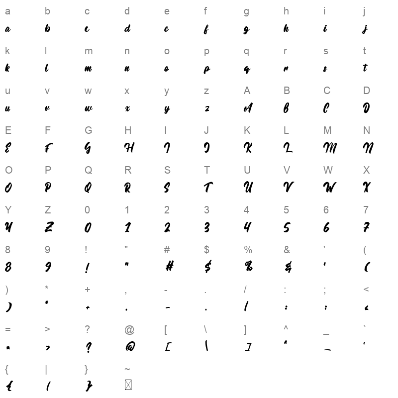 antique vintage Character Map