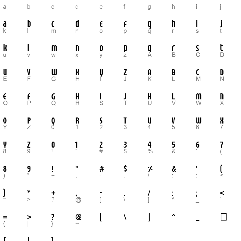 AraAlharbiSyria Alqusair Regular Regular Character Map
