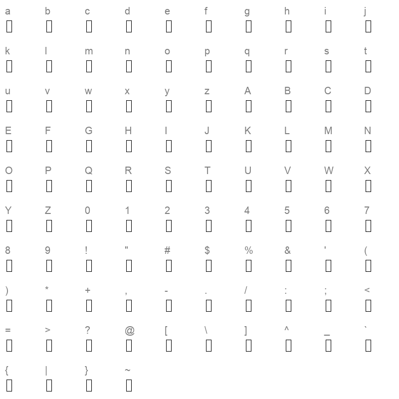 Arbfonts Mathaf Standard Standard Character Map