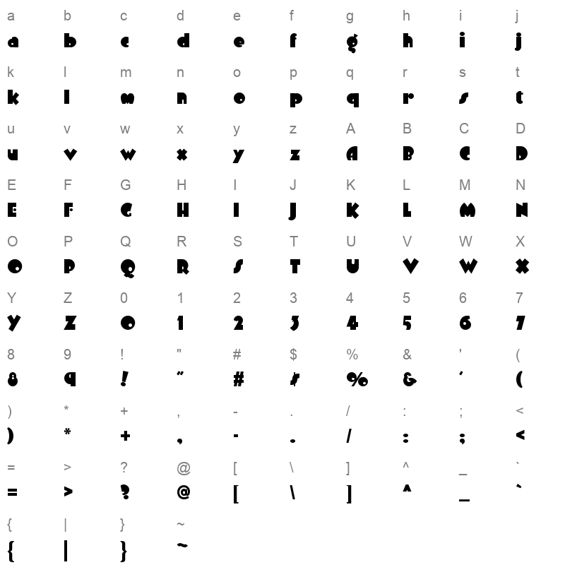 arbuckle remix nf Character Map