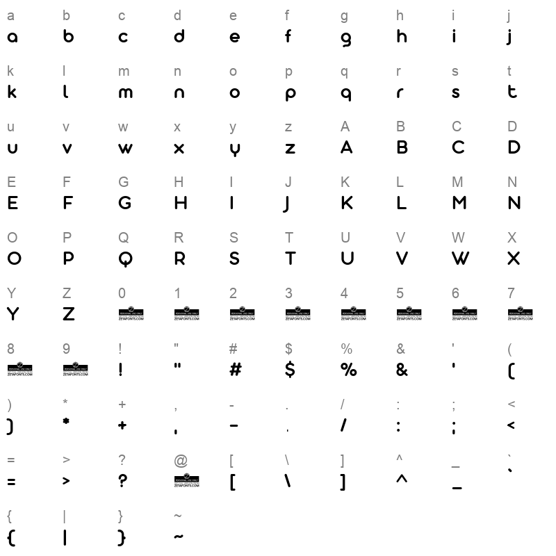 aristotelica display demibold Character Map