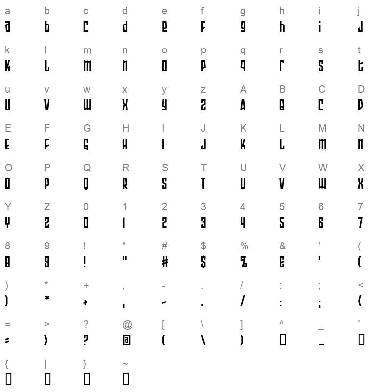 armor piercing 20 bb Character Map