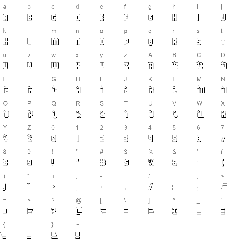army rangers 3d Character Map