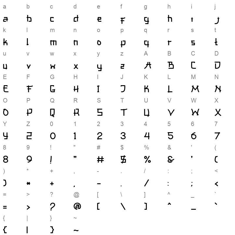 asiana Character Map