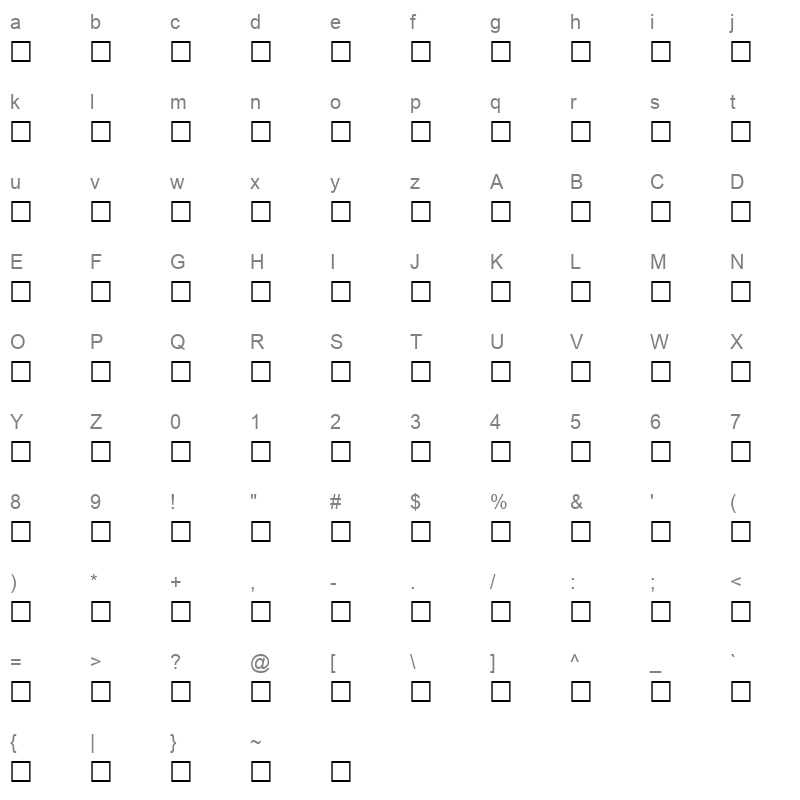 A.Siva.0002.Zurich. Swiss. Plain. Character Map