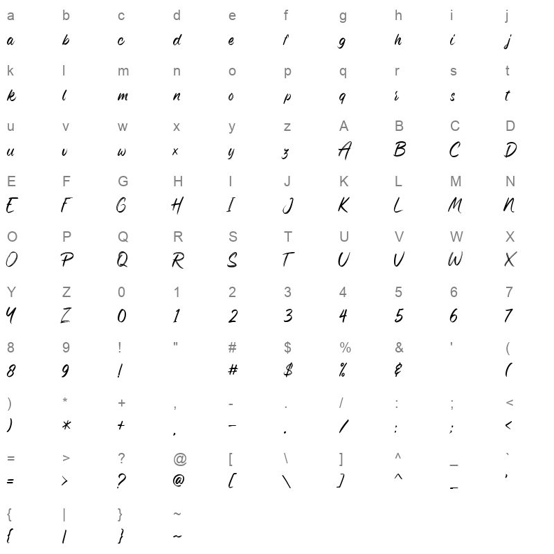 assylum Character Map