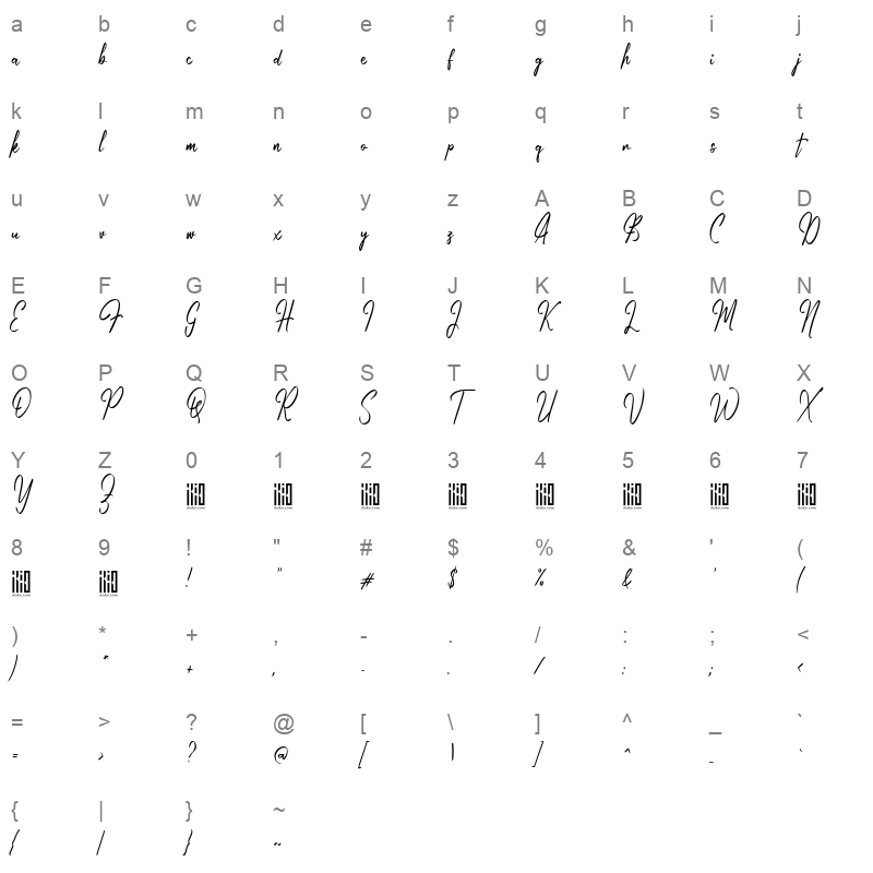 Autumn Field Character Map