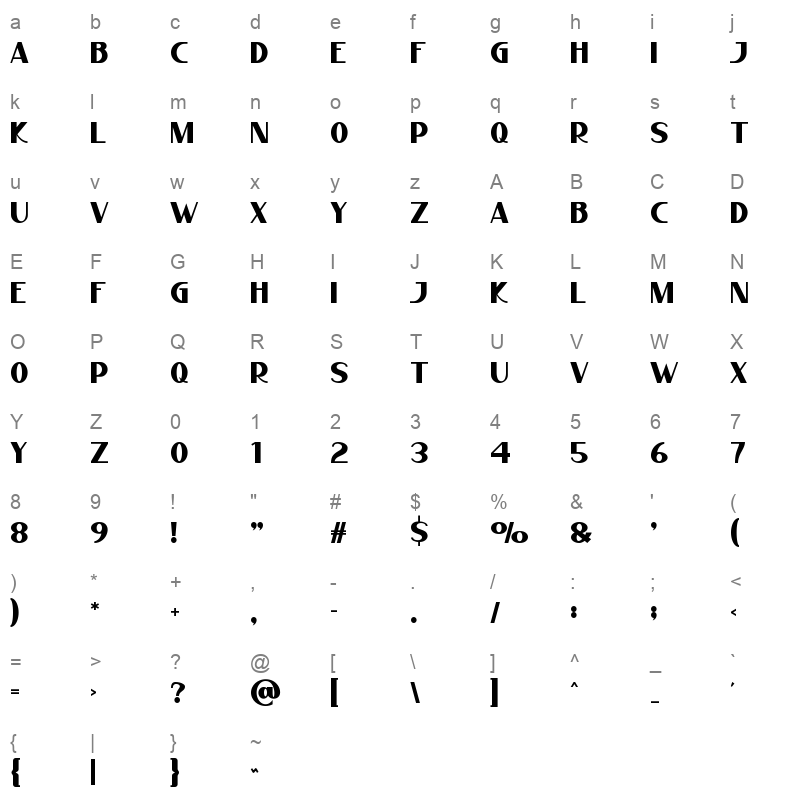 autumn romans Character Map