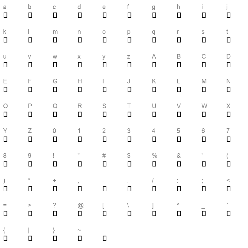 AXTNAYLL Character Map