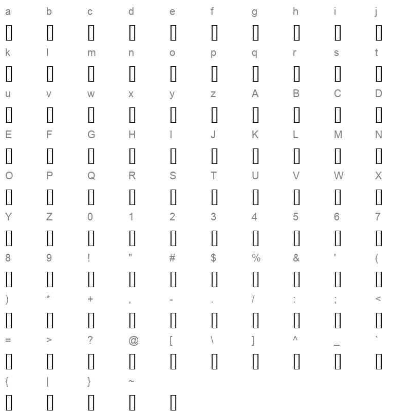 ayman17 ayman17 Character Map
