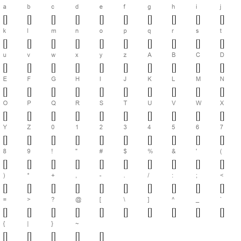 ayman18 ayman18 Character Map