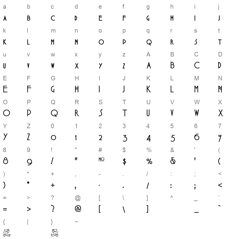 babes in toyland nf Character Map