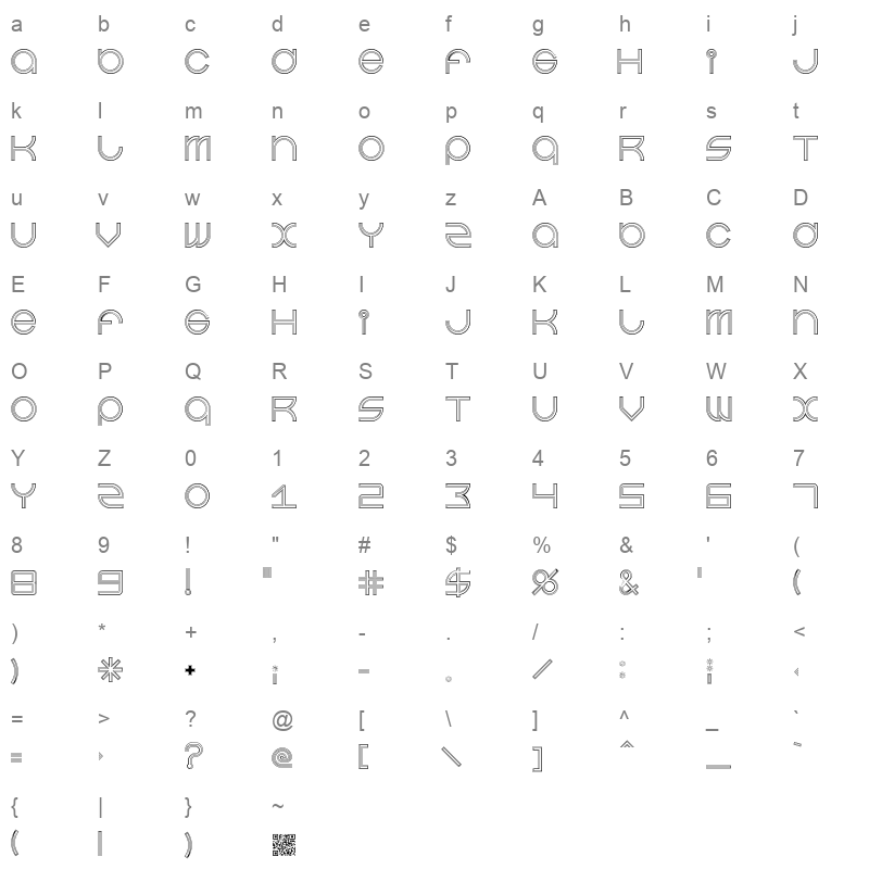beast mode suite double line Character Map