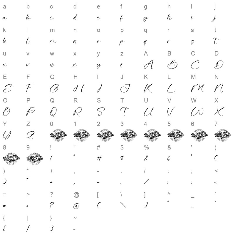 beatillo diamond demo Character Map
