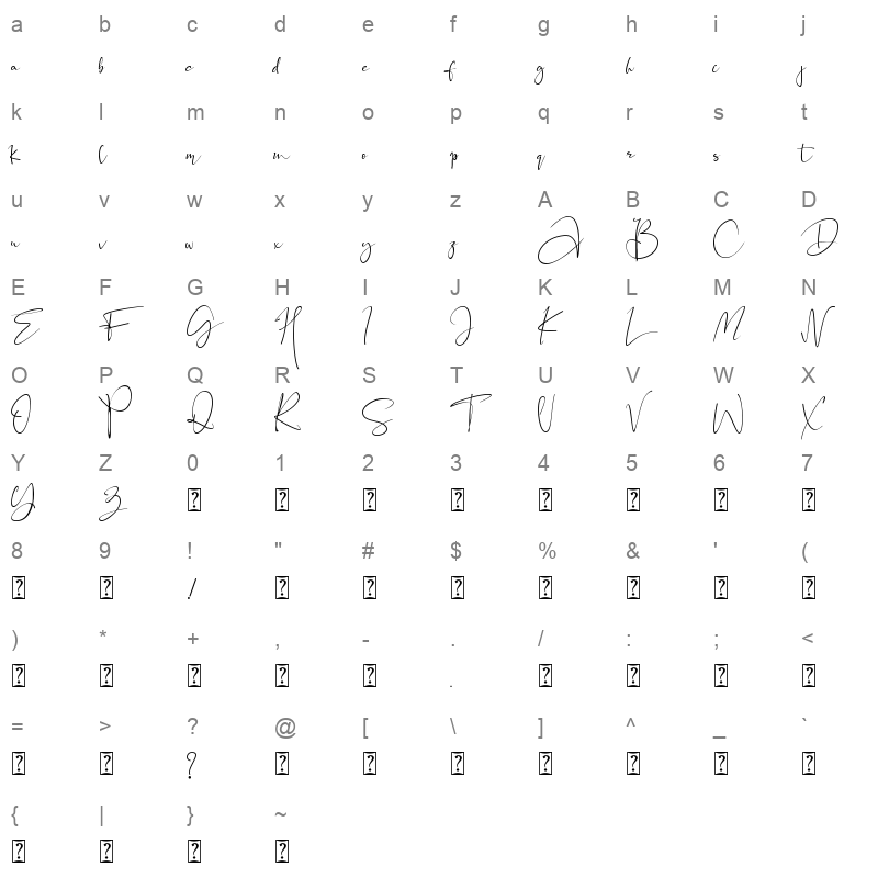 black pink signature Character Map