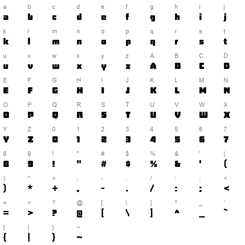board of directors black Character Map