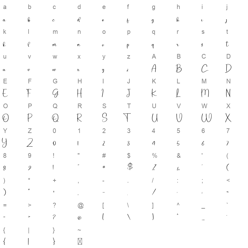 Boho Bear Character Map