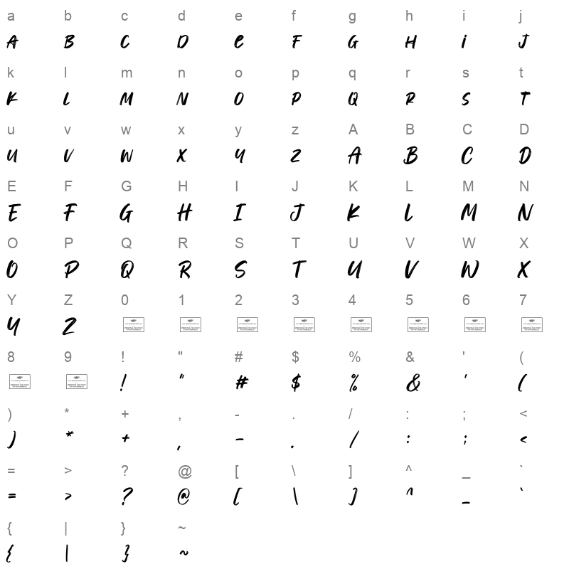 Bonfire Character Map