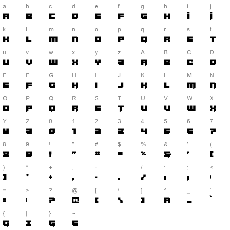 bridge officer straight cond Character Map