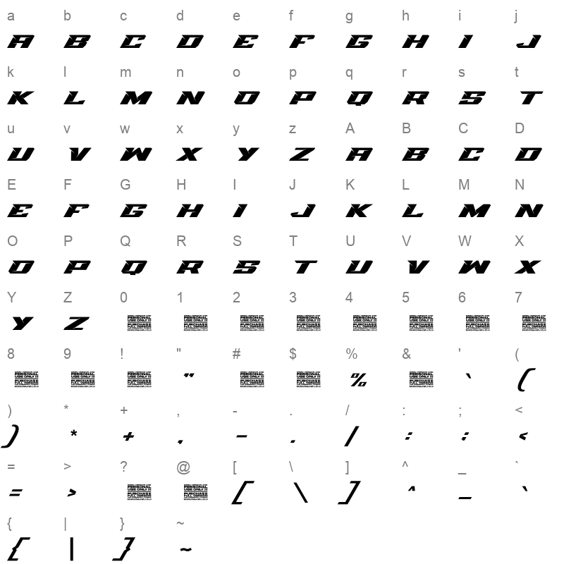 Bring Race Character Map