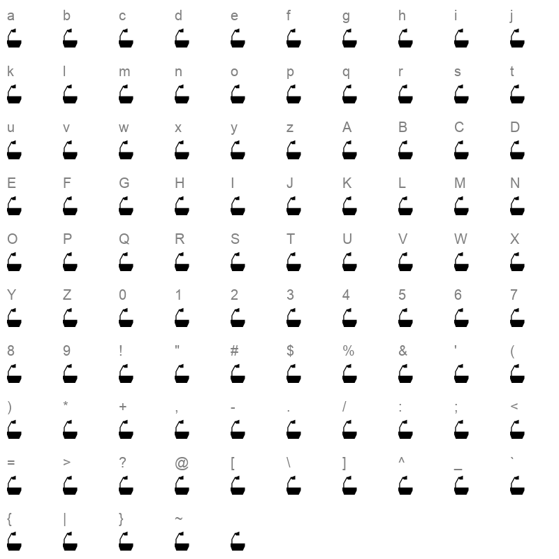 BUSINESS Character Map