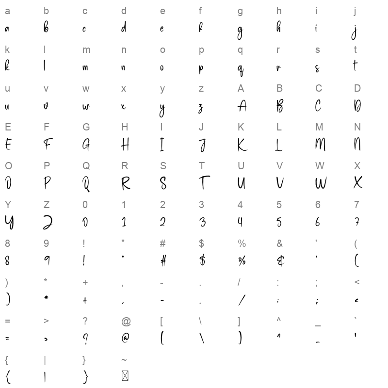 Christmas Starlight Character Map