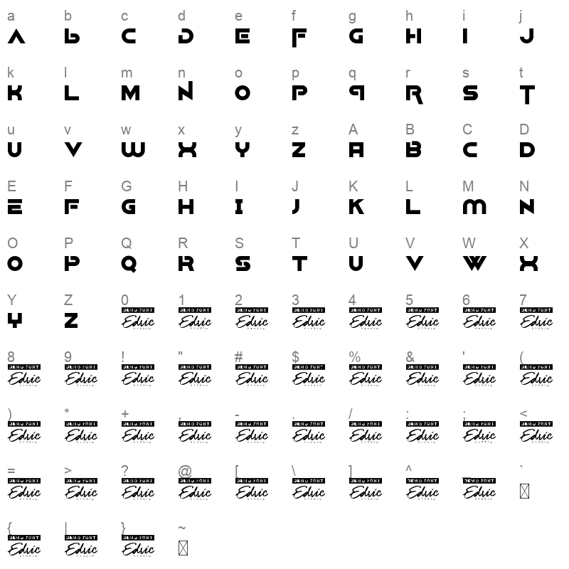 Counter Stream Regular Character Map