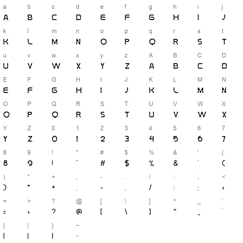 Deluxe Character Map