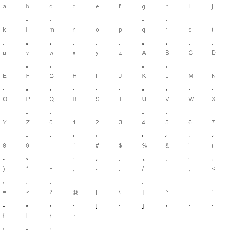 Dima Makhtom Light Character Map