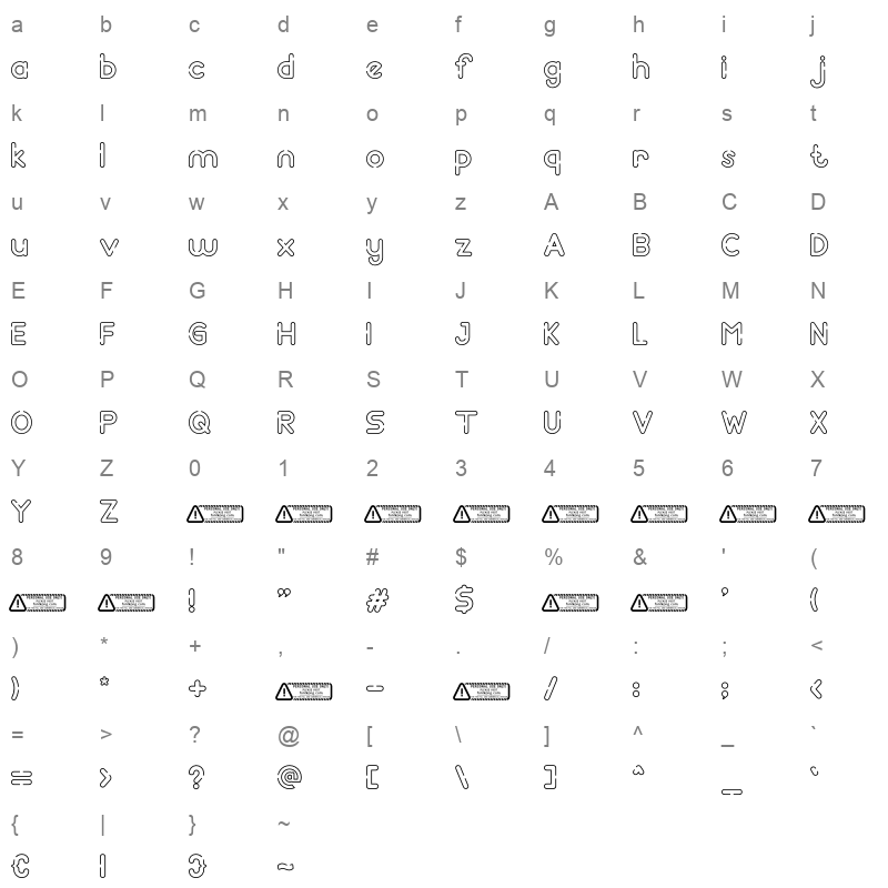 Discofest Character Map