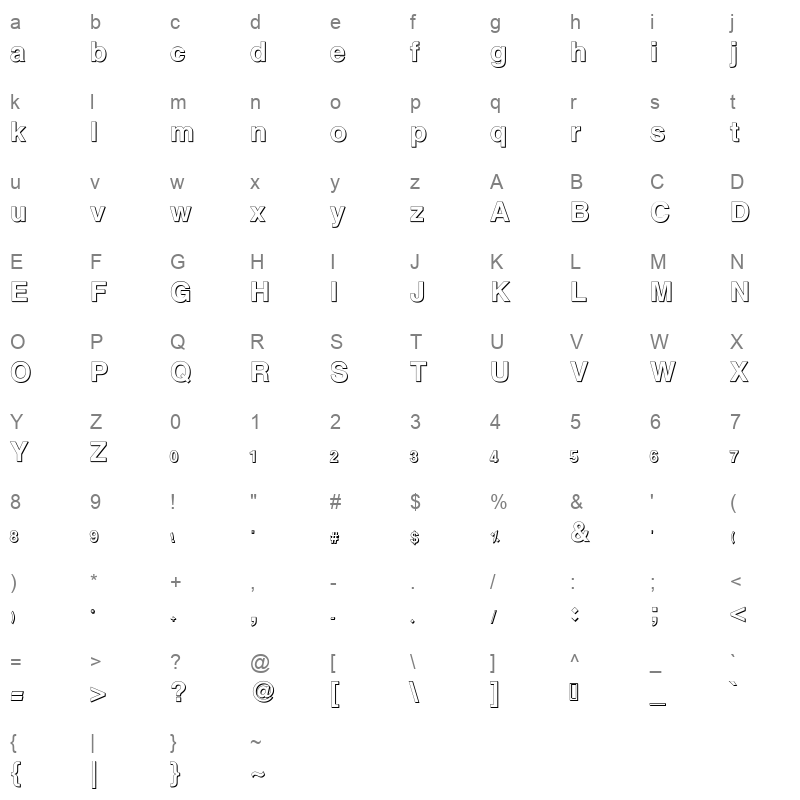 djadli khatAnnasrExtrude Character Map
