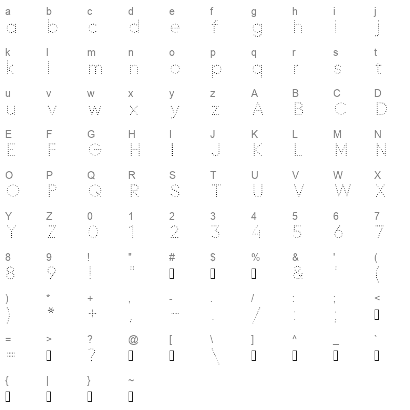 Dot Preschool Character Map