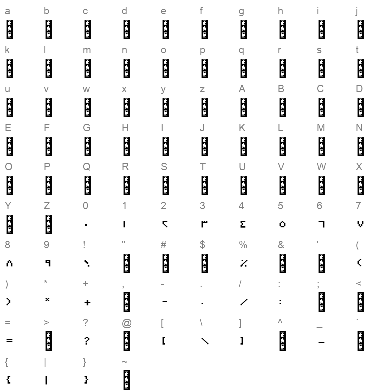 FFSakhr Bold Character Map