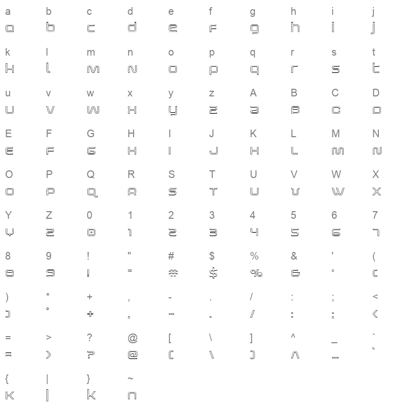fox on thego out Character Map