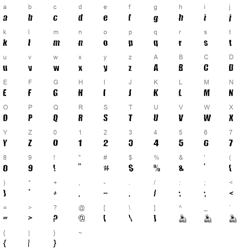 Garbage And Death Attic Character Map