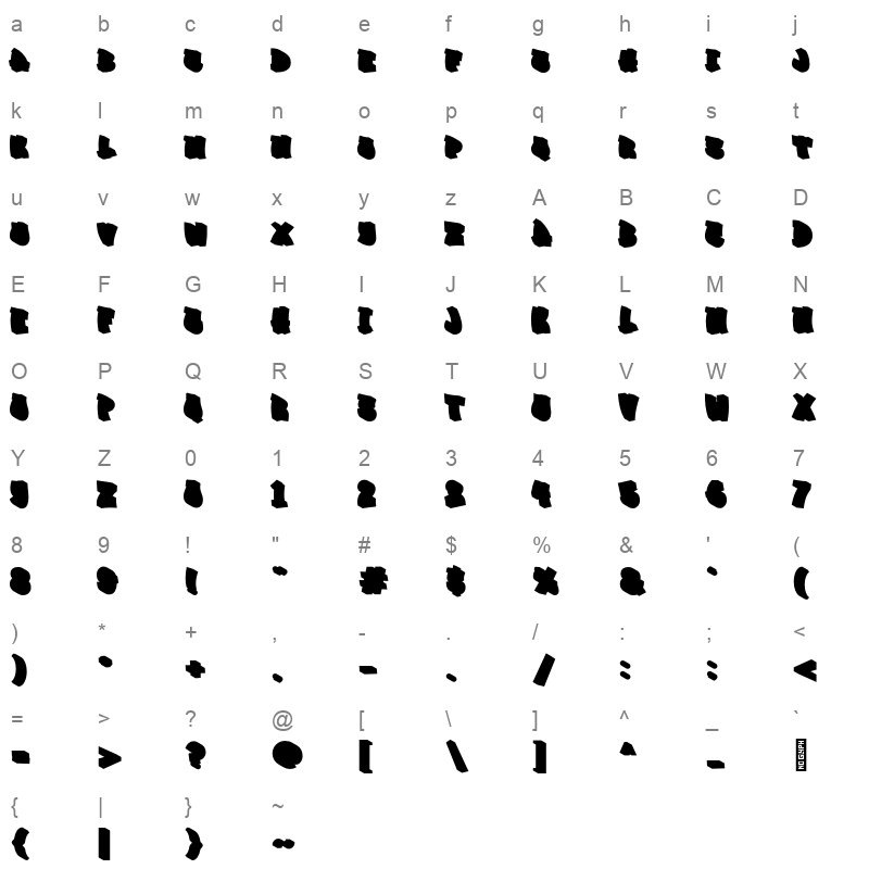 Graffiti Urban Shadow Character Map