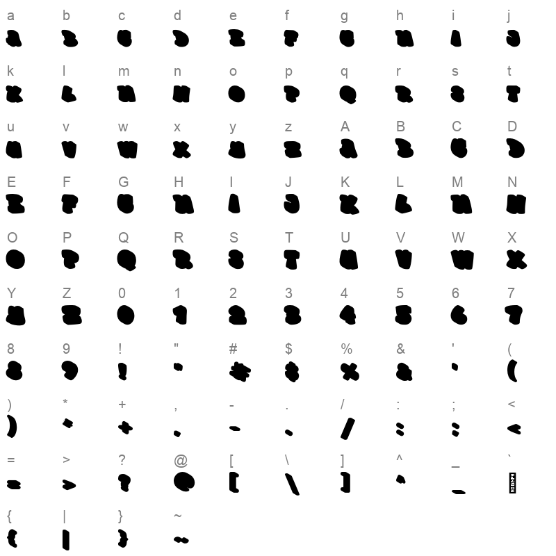 Graffiti Xenoa Shadow Character Map
