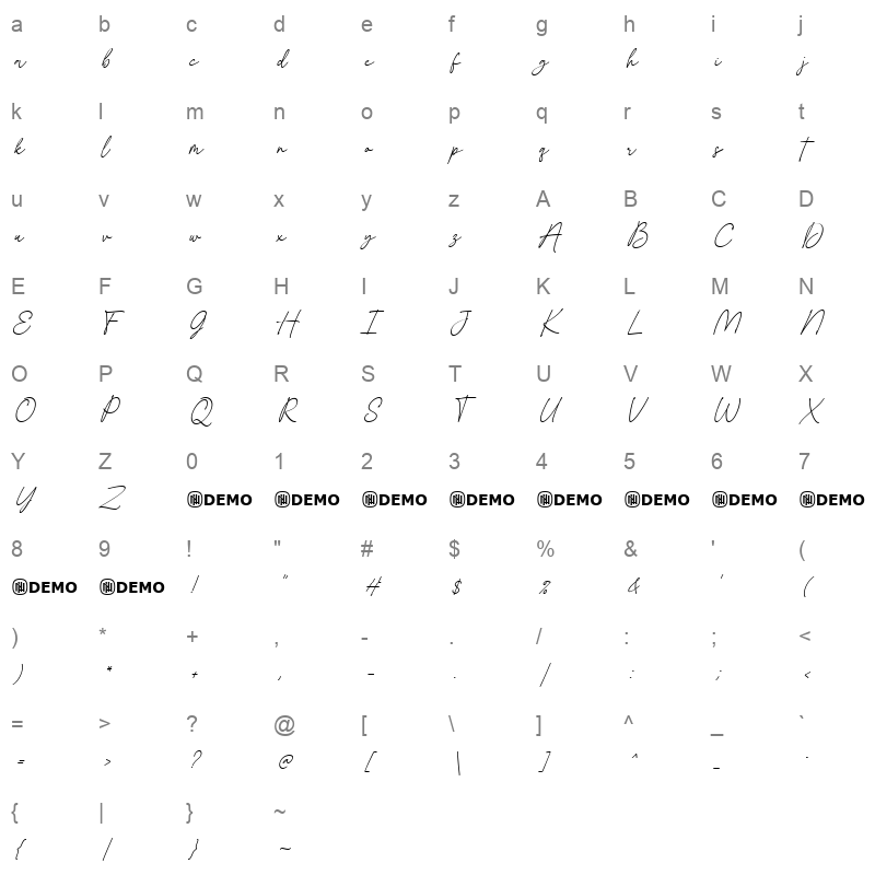Gustatory Delight Character Map