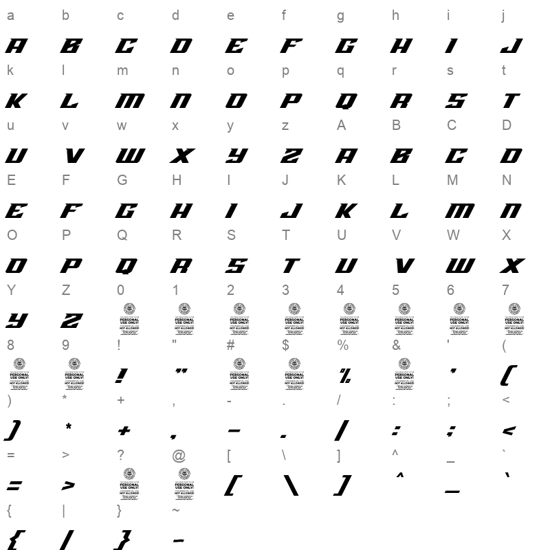 Hard Race Character Map