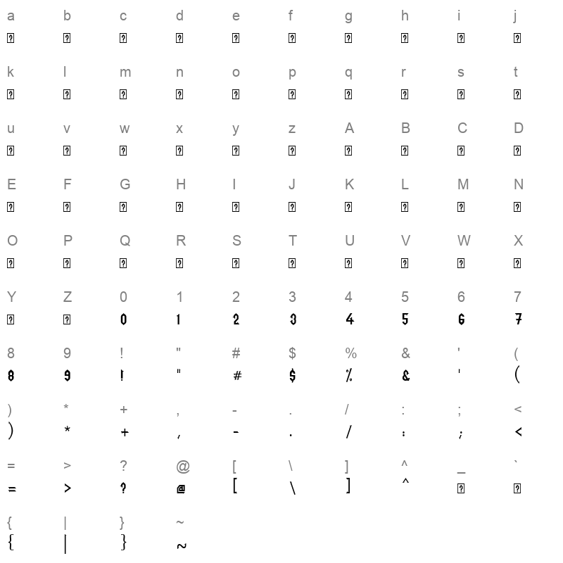 Hasan Hiba Character Map